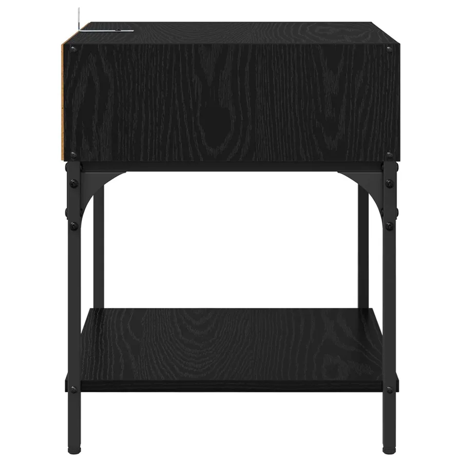 Table de chevet 2 pcs Chêne noir 40 x 40 x 50 cm - 7