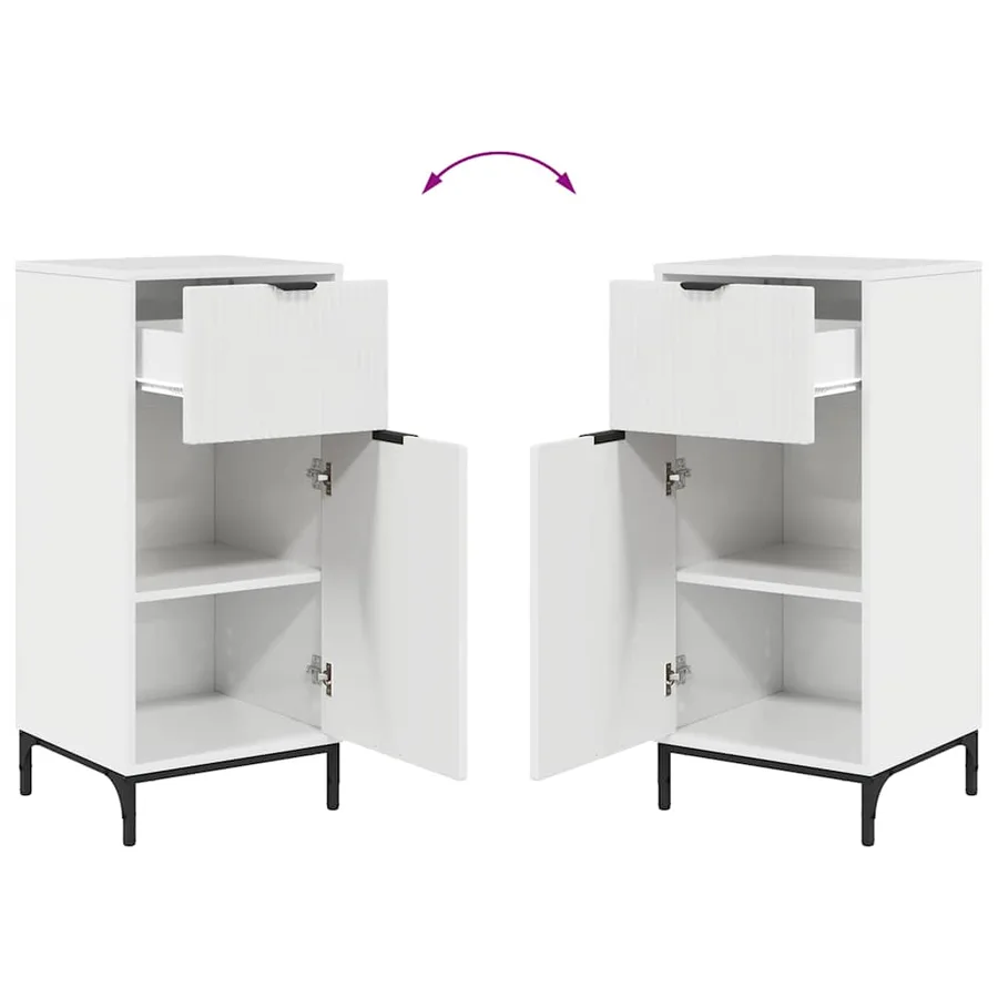 Ensemble de mobilier de salle de bain 3 pcs Blanc brillant - 12