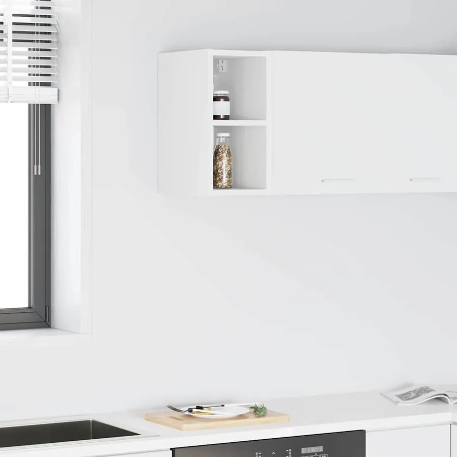 Armoire suspendue Blanc 20 x 29,5 x 40 cm Bois d'ingénierie