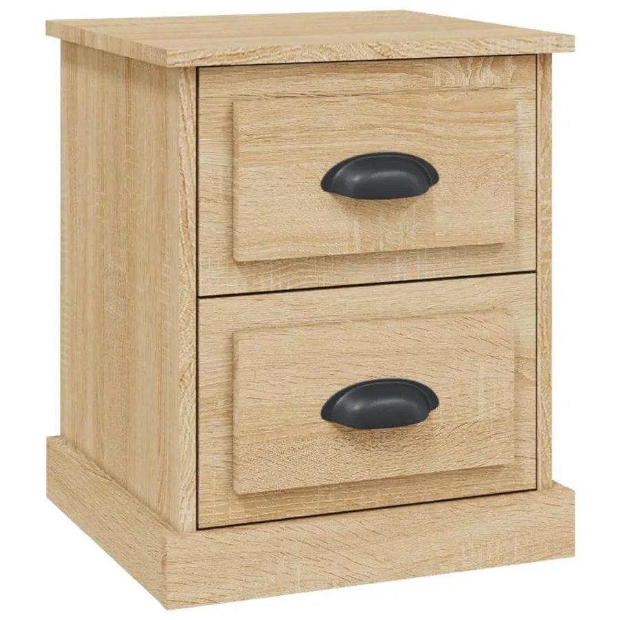 Table de chevet chêne sonoma 39x39x47,5 cm bois d'ingénierie - 2