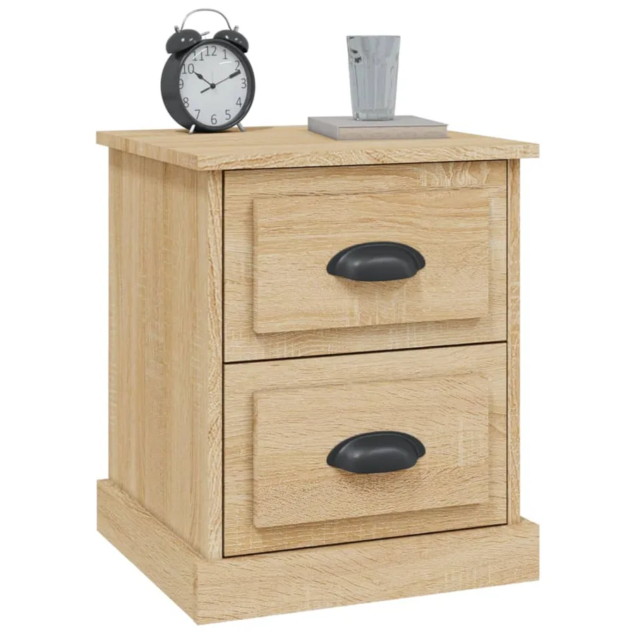 Table de chevet chêne sonoma 39x39x47,5 cm bois d'ingénierie - 4