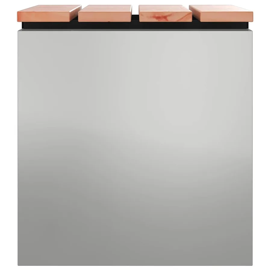 Banc de jardin Argent 40 x 40 x 43 cm Acier galvanisé - 5