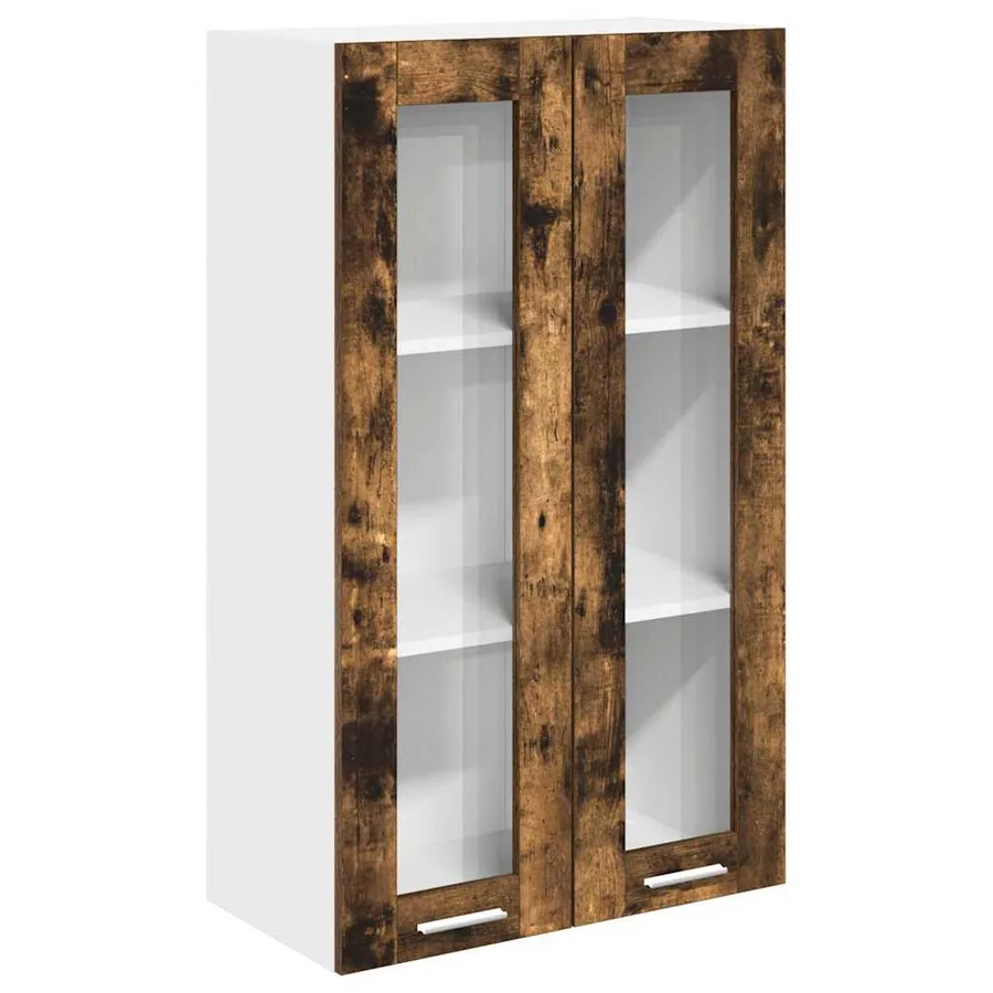 Armoire suspendue Chêne fumé 60 x 31 x 100 cm Bois d'ingénierie - 2