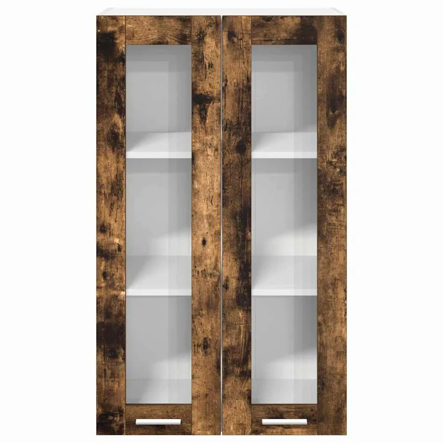 Armoire suspendue Chêne fumé 60 x 31 x 100 cm Bois d'ingénierie - 6