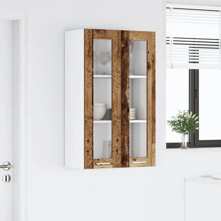 Armoire suspendue avec stockage Bois ancien 60 x 31 x 100 cm - 4