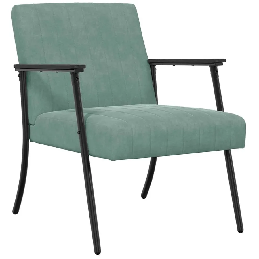 fauteuil Vert Mer 59 x 75 x 78 cm Velours - 2