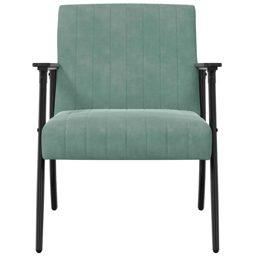 fauteuil Vert Mer 59 x 75 x 78 cm Velours - 4
