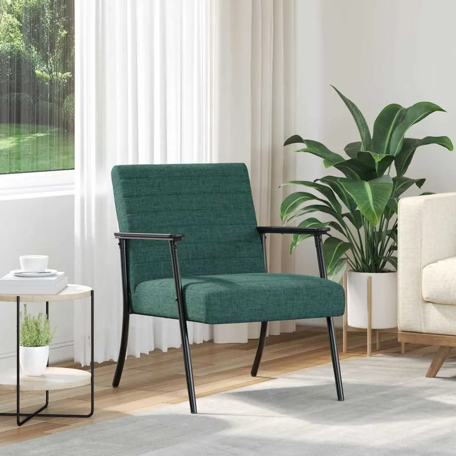 fauteuil Vert foncé 59 x 75 x 78 cm tissu