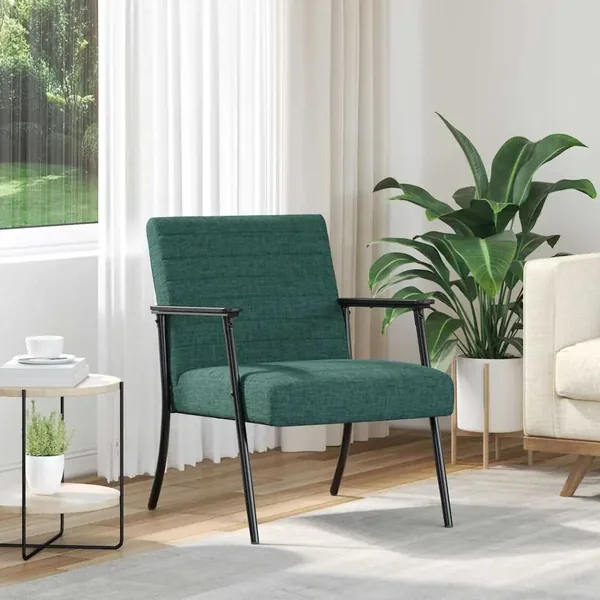 fauteuil Vert foncé 59 x 75 x 78 cm tissu