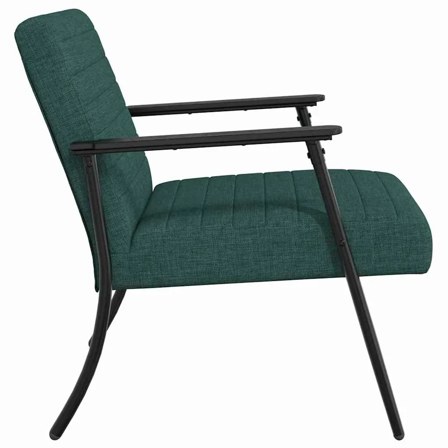 fauteuil Vert foncé 59 x 75 x 78 cm tissu - 5