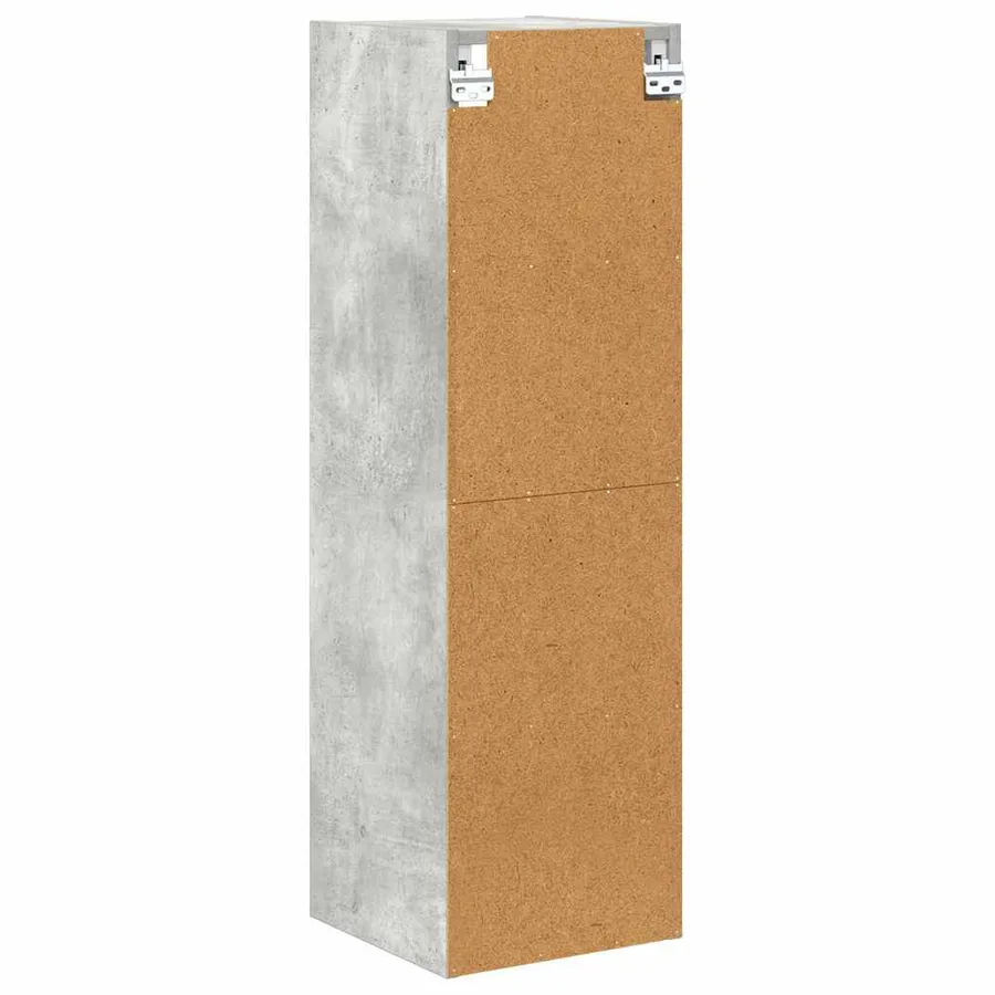 Armoire suspendue avec stockage Gris béton 30 x 29,5 x 100 cm - 7