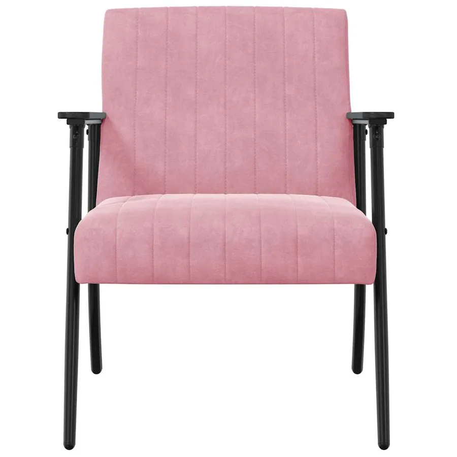 fauteuil Rose 59 x 75 x 78 cm Velours - 4