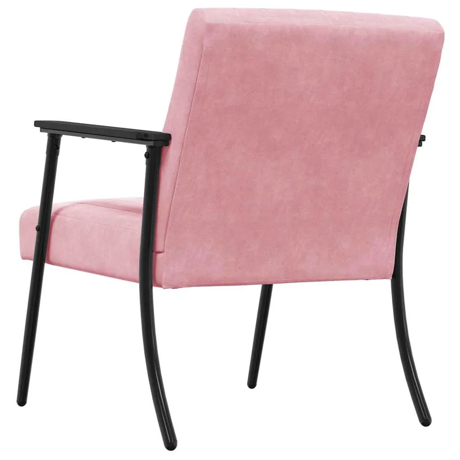 fauteuil Rose 59 x 75 x 78 cm Velours - 6