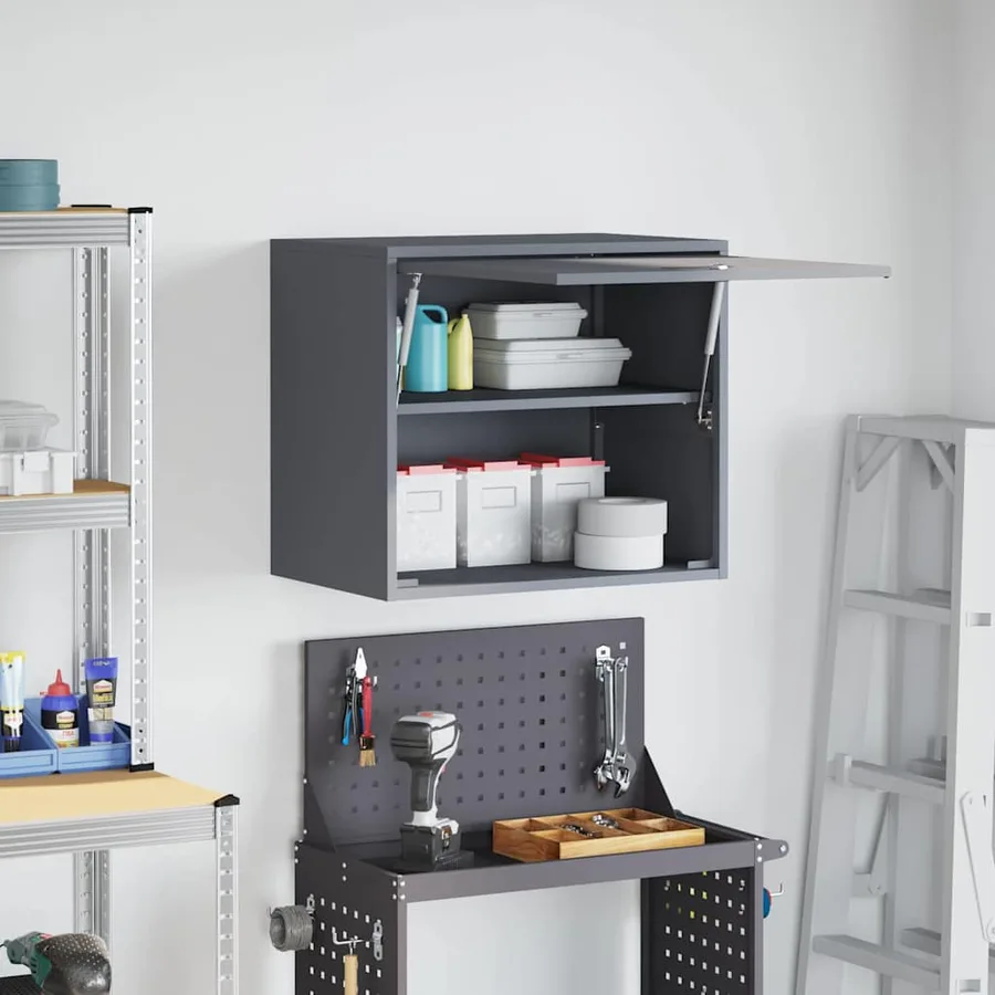Armoire murale pour garage Anthracite 60 x 40 x 53 cm - 4