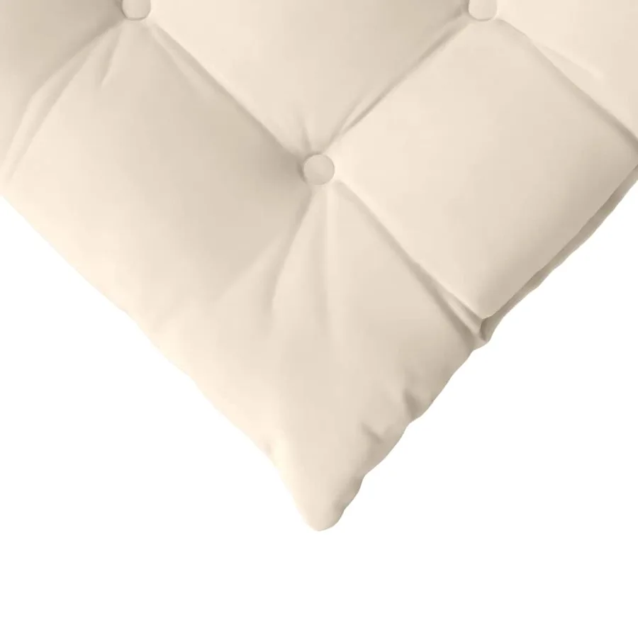 Coussins de siège 4 pcs Beige 40 x 40 x 6 cm Microfibre - 9
