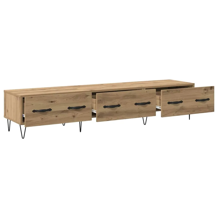 Meuble TV 150 x 36 x 30 cm chêne artisanal Bois d'ingénierie - 5