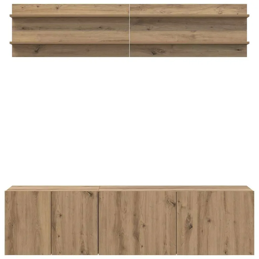 Unites TV 6 pcs chêne artisanal Bois d'ingénierie - 9