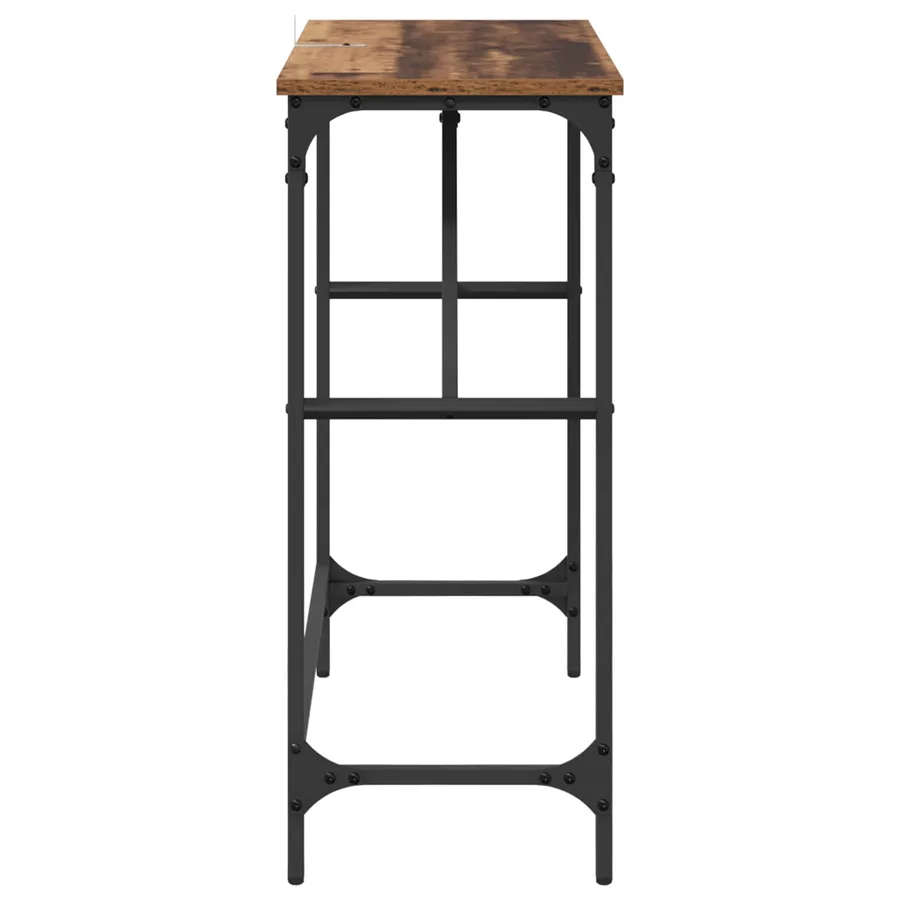 Table console Bois ancien 75 x 32 x 75 cm Bois d'ingénierie - 6