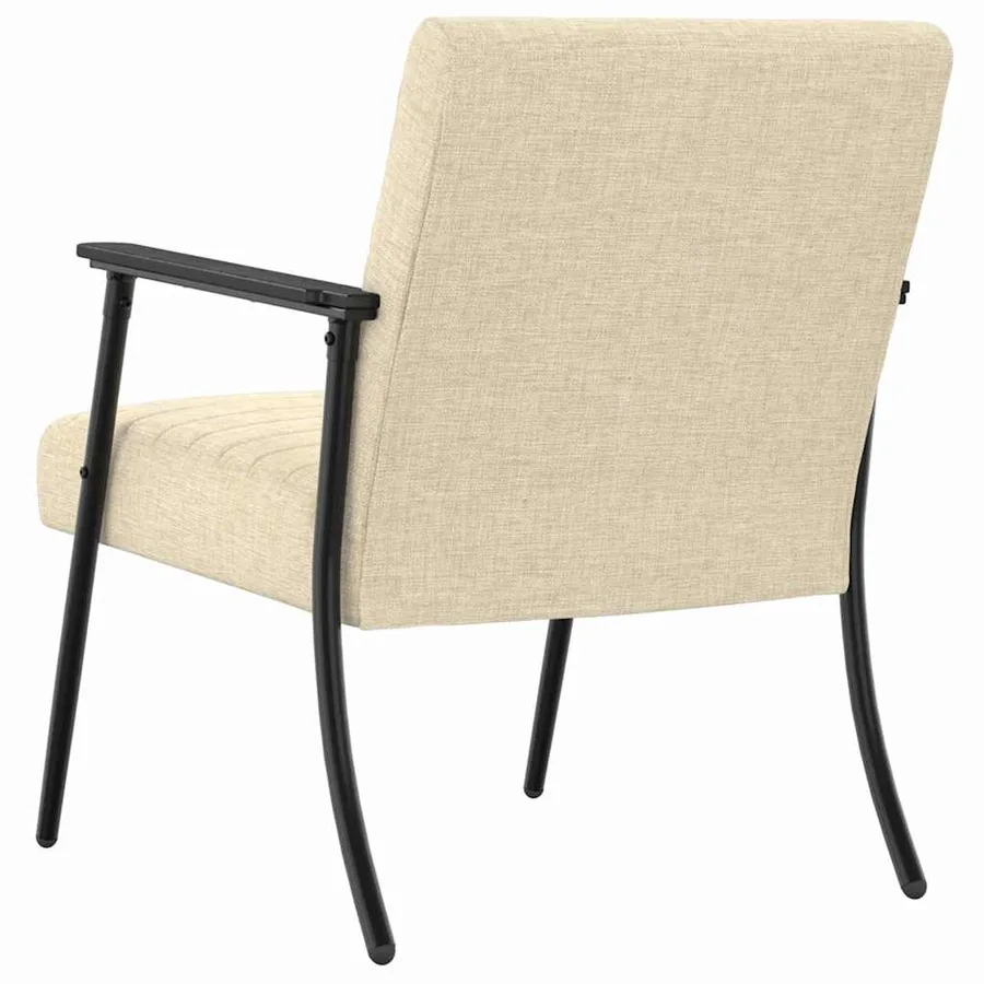 fauteuil Crème 59 x 75 x 78 cm tissu - 6
