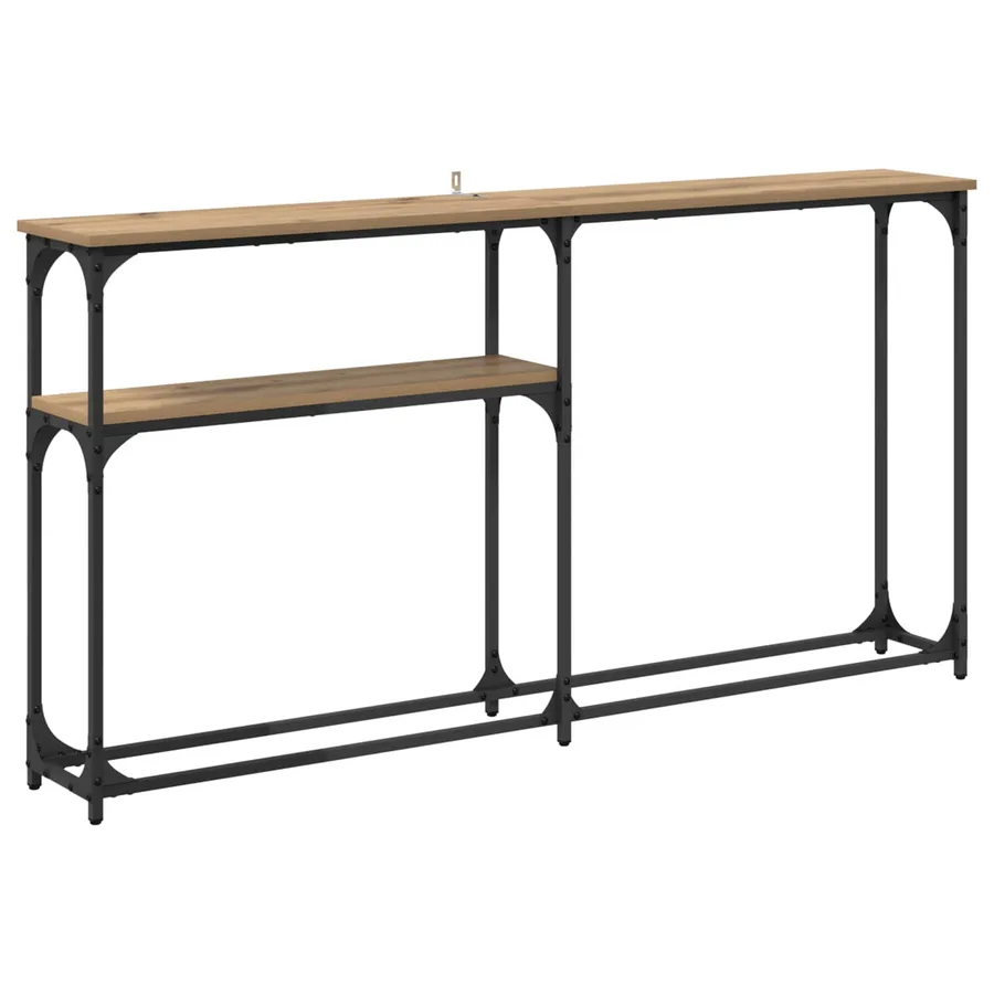 TableConsole Chêne artisanal 145 x 22,5 x 75 cm - 2