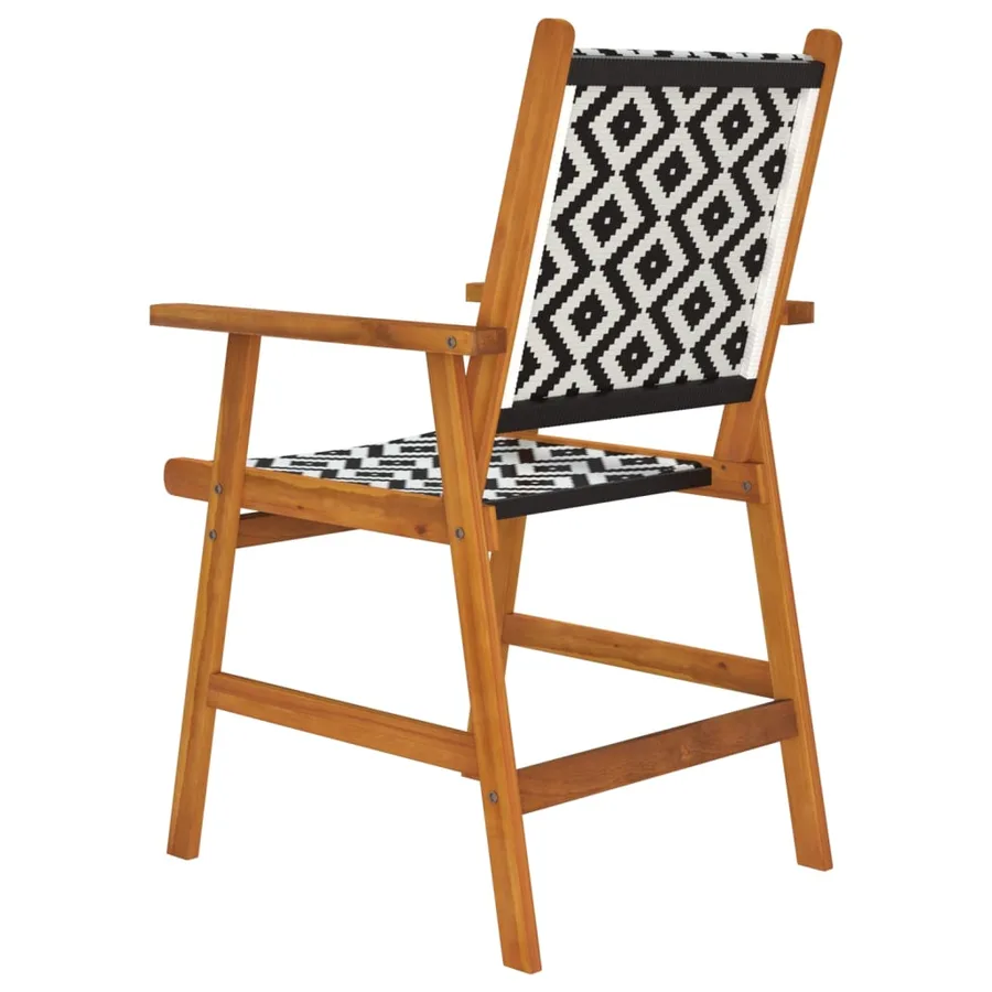 Chaises de jardin 8 pcs en bois d'acacia massif - 6