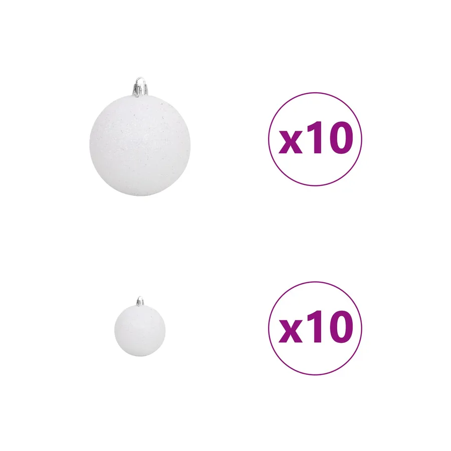 Sapin de Noël artificiel avec 300 LED Vert 210 cm PE et PVC - 13