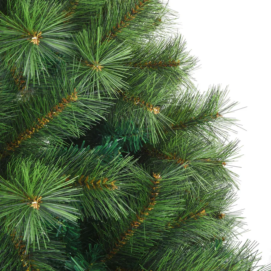 Sapin de Noël artificiel avec 300 LED Vert 210 cm PE et PVC - 16