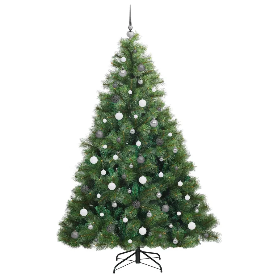 Sapin de Noël artificiel avec 300 LED Vert 210 cm PE et PVC - 7