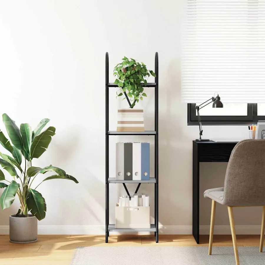 Étagère Gris Sonoma 40 x 30 x 146 cm Bois d'ingénierie - 4