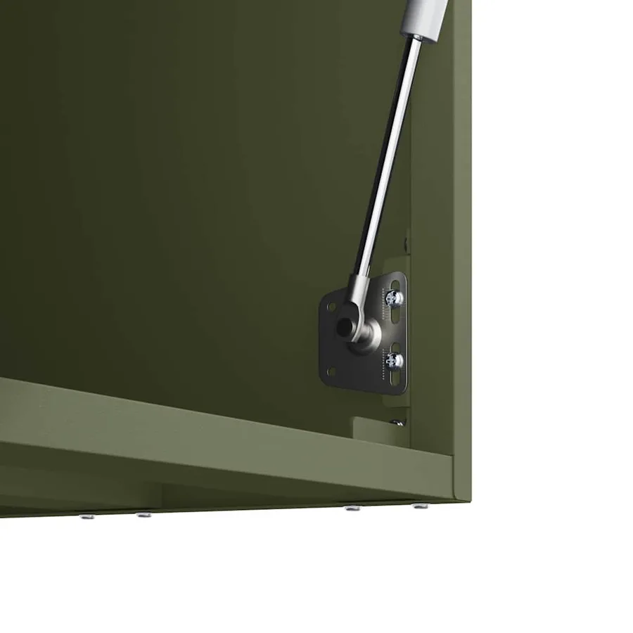 Armoire murale pour garage Vert olive 80 x 33 x 35 cm - 9