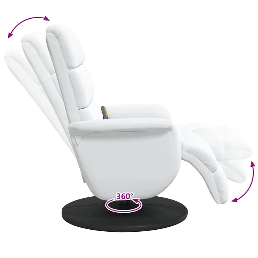 Fauteuil inclinable Blanc PU - 10