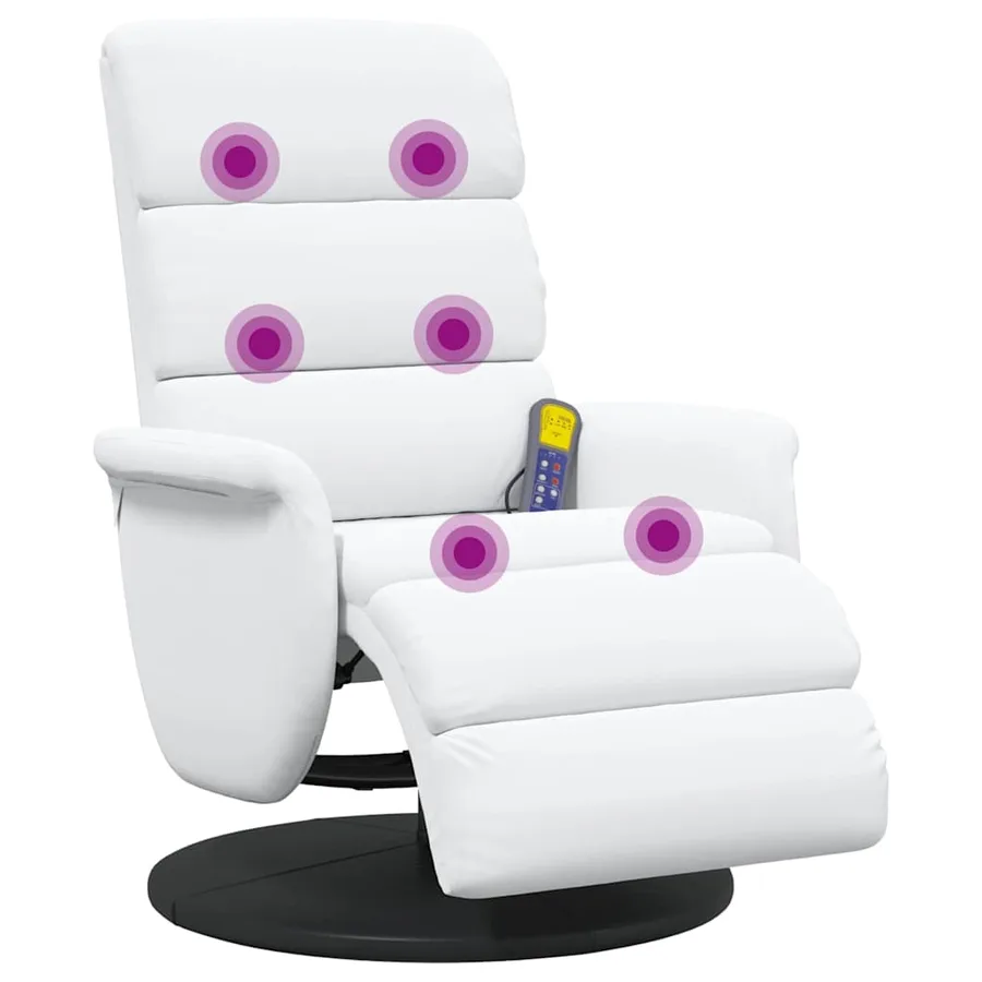 Fauteuil inclinable Blanc PU - 2