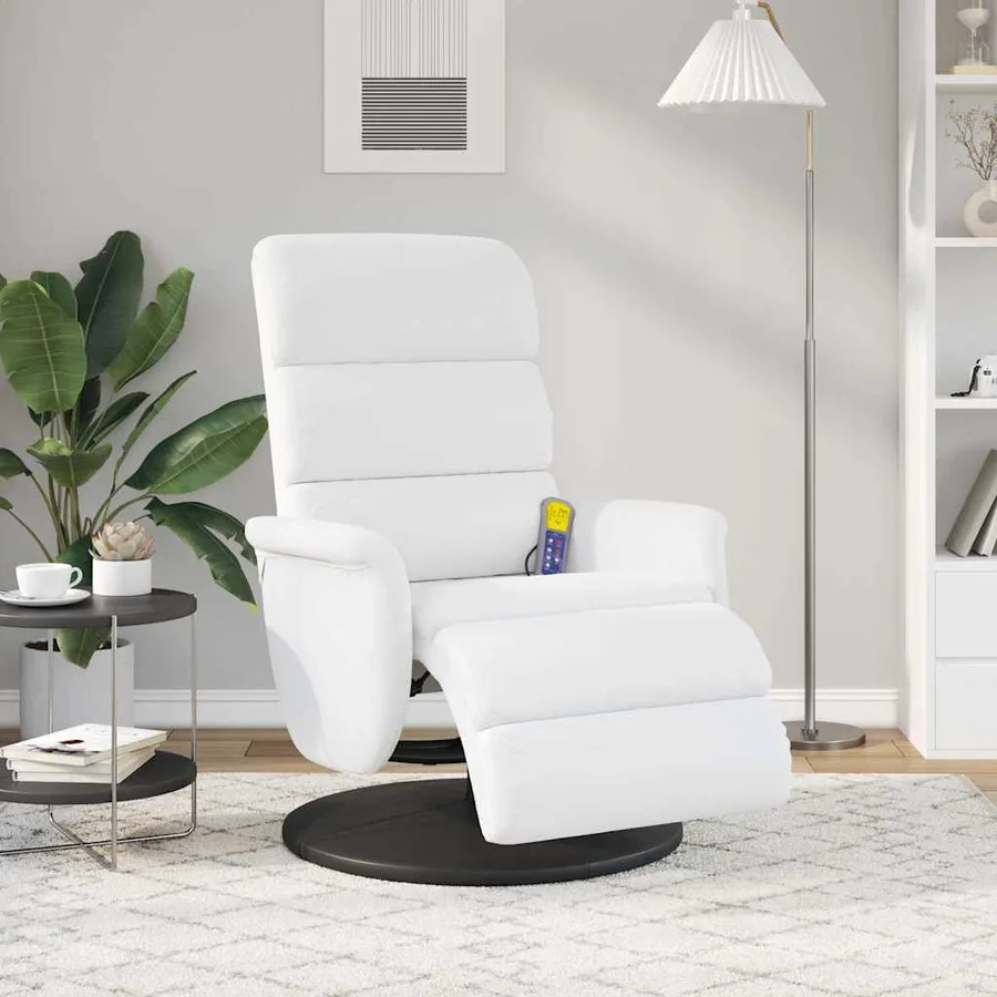 Fauteuil inclinable Blanc PU - 3