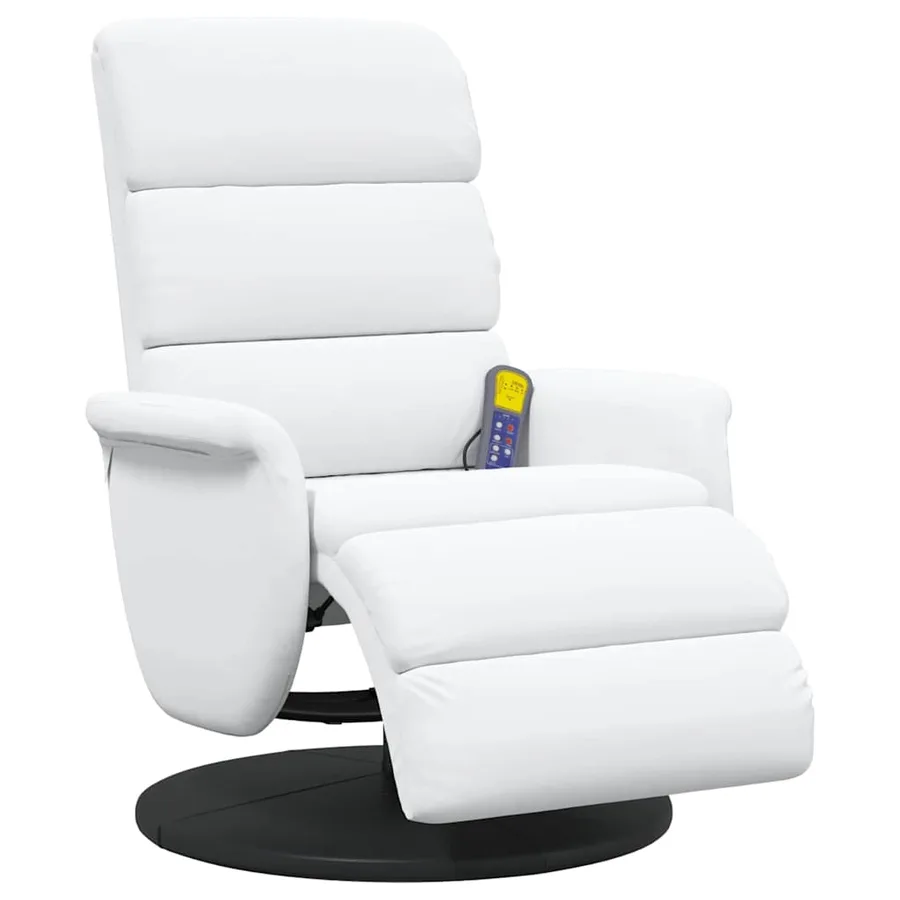 Fauteuil inclinable Blanc PU - 4