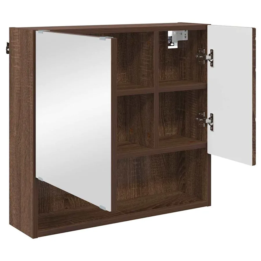 Ensemble de mobilier de salle de bain 3 pcs Chêne brun - 7
