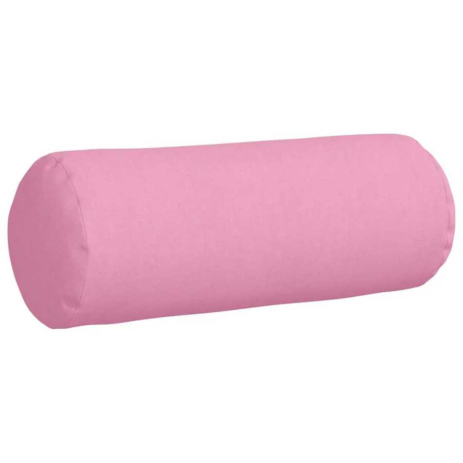 Coussins d'accent 2 pcs Rose Ø 25 x 70 cm tissu - 5