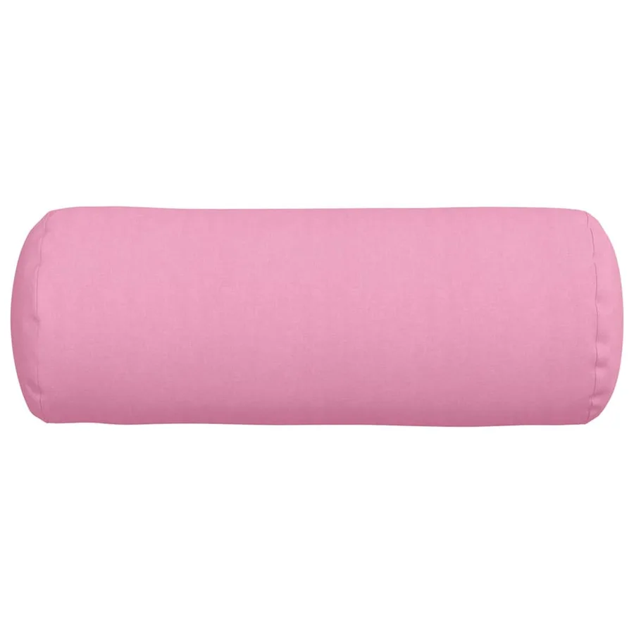 Coussins d'accent 2 pcs Rose Ø 25 x 70 cm tissu - 6
