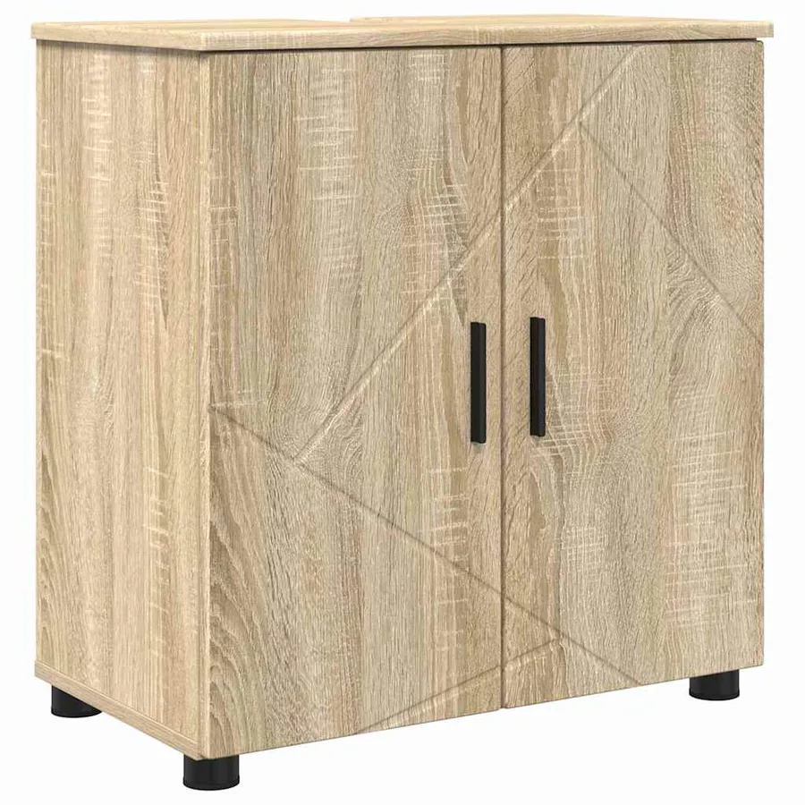 Ensemble de mobilier de salle de bain 5 pcs Chêne Sonoma - 5
