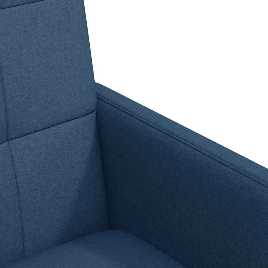 Chaises de Salle à Manger avec Roues 2 pcs Bleu 58 x 65 x 94 cm - 7
