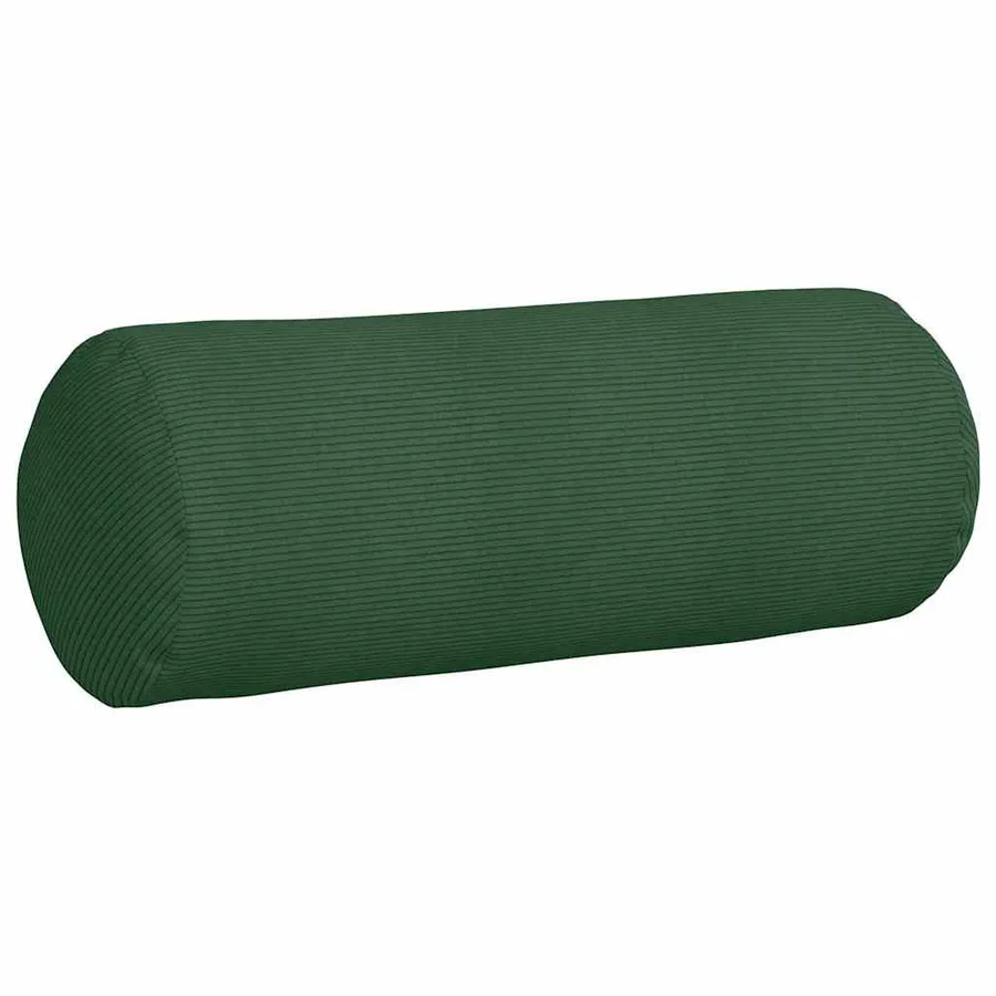 Coussins d'accent 2 pcs Vert foncé Ø 25 x 70 cm - 5