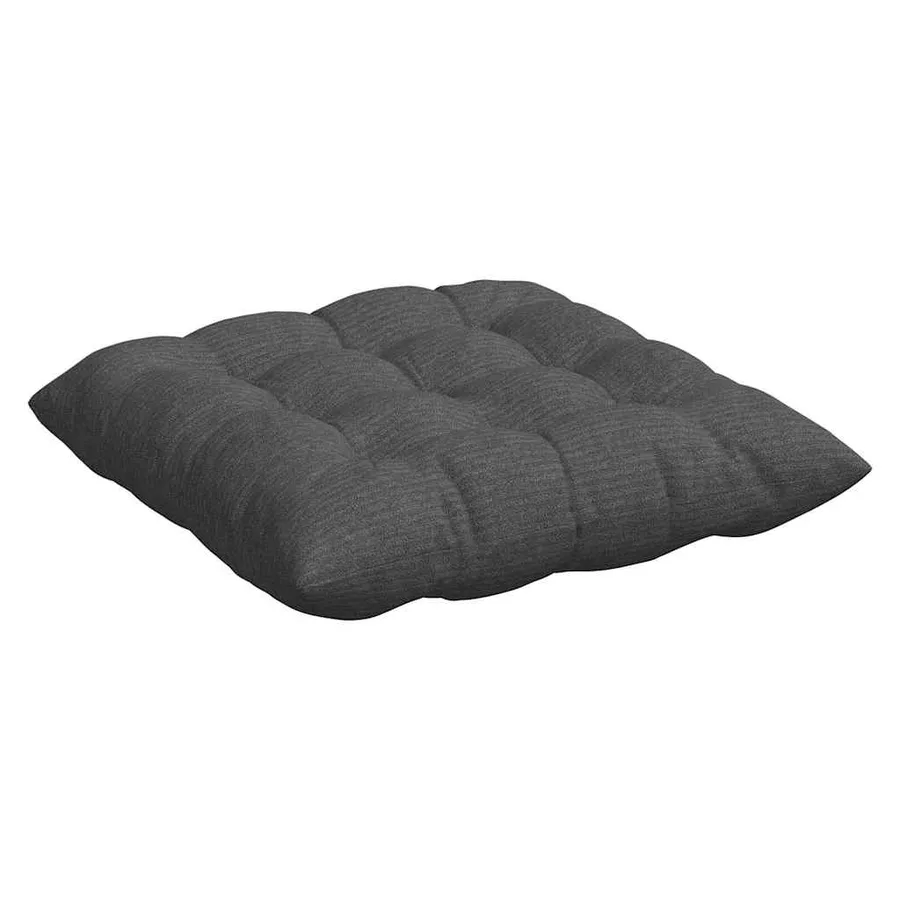 Coussins de siège 4 pcs Gris foncé 40 x 40 x 6 cm - 5