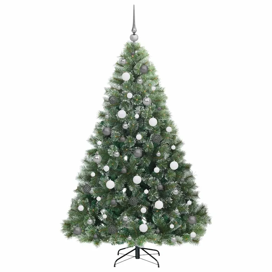 Sapin de Noël artificiel avec 300 LED Vert 180 cm PE et PVC - 5
