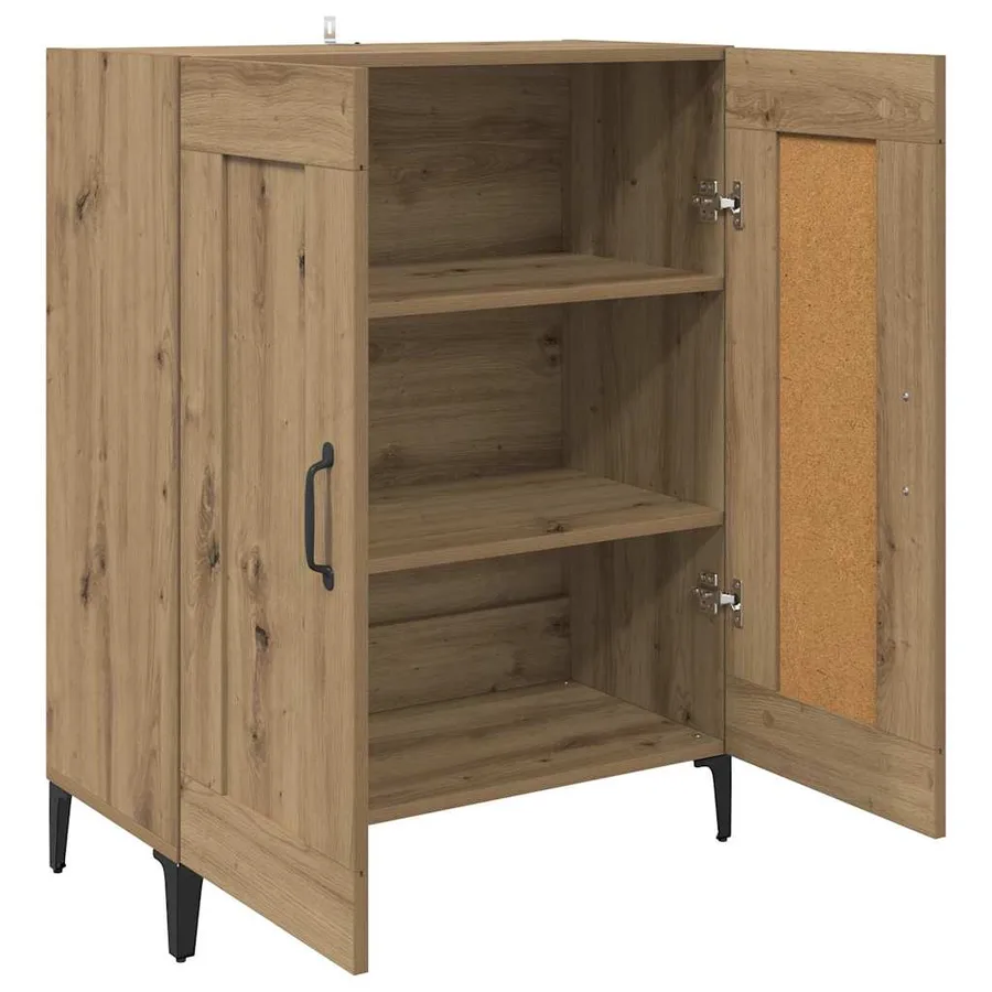 Buffet Chêne artisanal 69,5 x 34 x 90 cm Bois d'ingénierie - 5