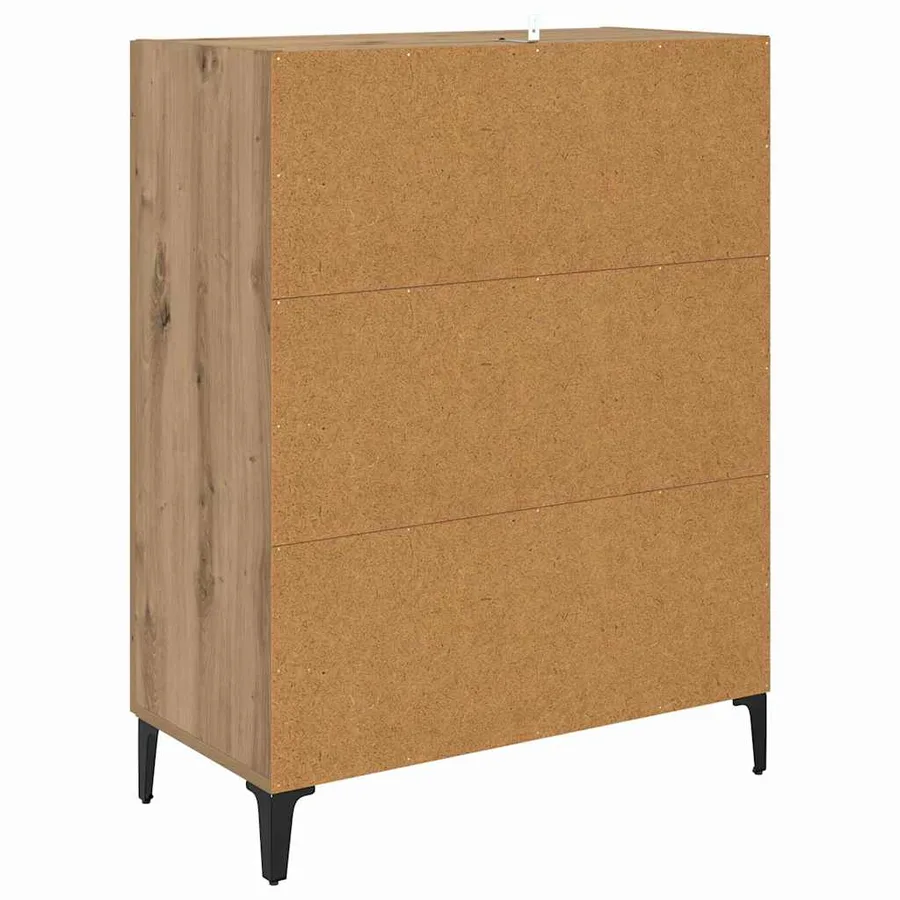 Buffet Chêne artisanal 69,5 x 34 x 90 cm Bois d'ingénierie - 7