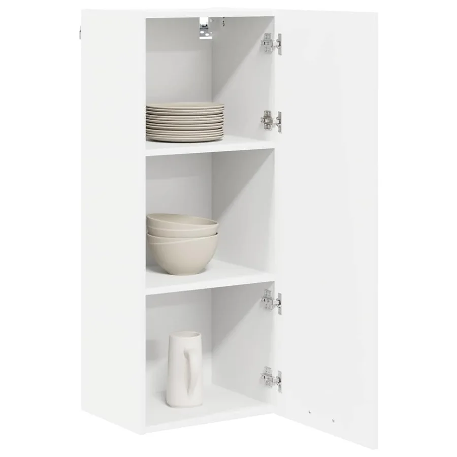 Armoire suspendue Blanc 40 x 31 x 100 cm Bois d'ingénierie - 3