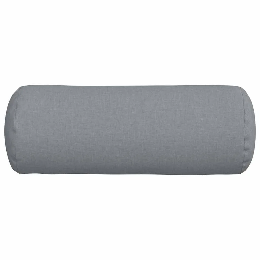 Coussins d'accent 2 pcs Gris clair Ø 25 x 70 cm tissu - 6