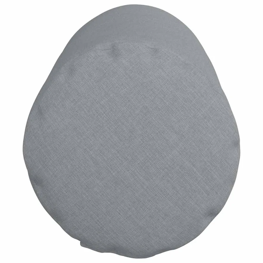 Coussins d'accent 2 pcs Gris clair Ø 25 x 70 cm tissu - 7