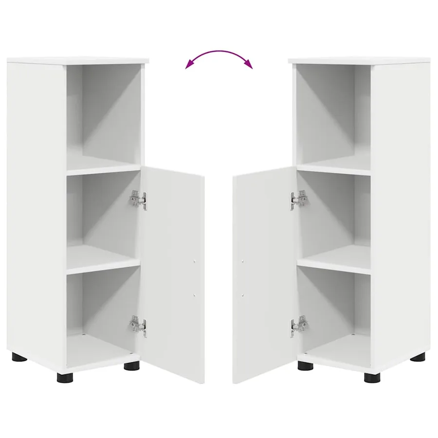 Ensemble de mobilier de salle de bain Montage mural 5 pcs Blanc - 15