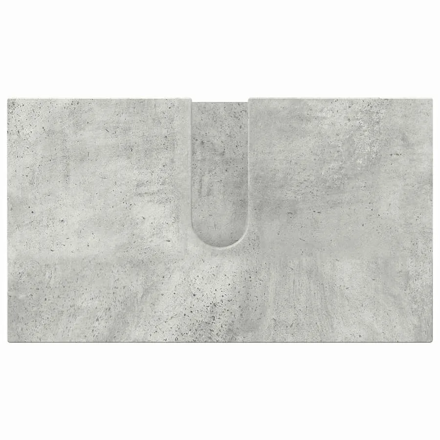 Ensemble de mobilier de salle de bain 2 pcs Gris béton - 7