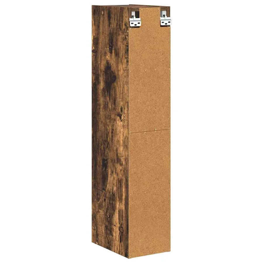 Armoire suspendue avec stockage Chêne fumé 20 x 29,5 x 100 cm - 7
